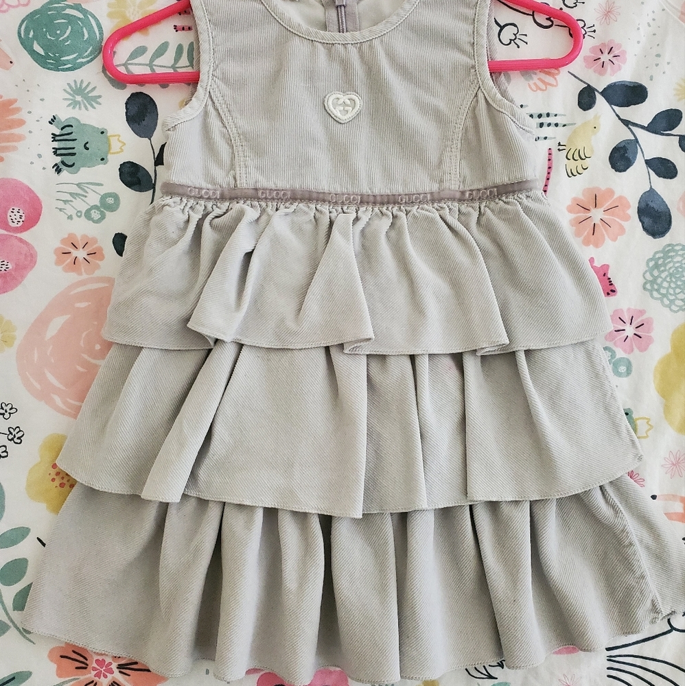 Gucci corduroy dress in grey